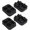 2Pcs Ice Mold Skull Shape Silicone Ice Cubes Tray for Cake Candies Kitchen Baking Tool