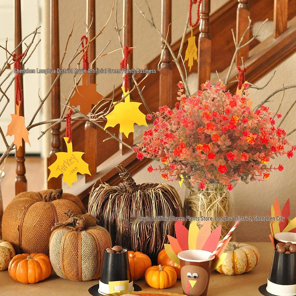 Autumn Color Persian Grass Artificial Flower for Wedding Decor
