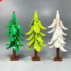 MOC Bricks Plant Winter Tree Model Forest Bush Pine Building Block City Street House Cottage Scene Decoration Kid Toy Gift