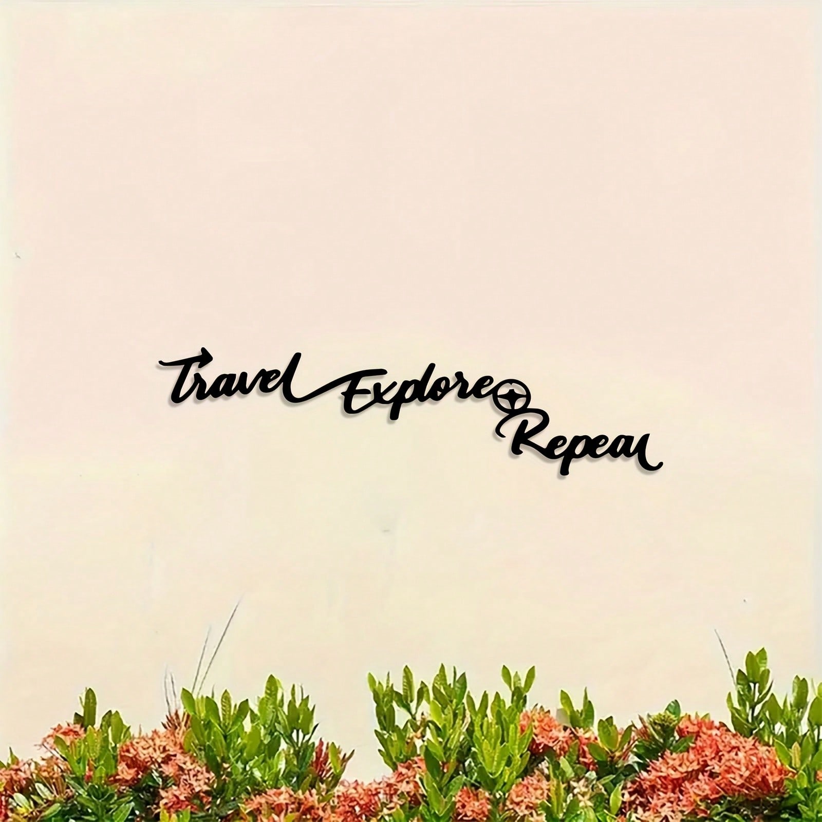 Винтажное Металлическое Настенное Искусство на Тему Путешествий Черное Кованое Железо Декор Гостиной