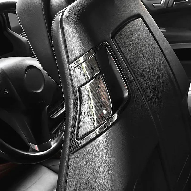 Car Front Seat Backrest Lock Switch Cover Handle Trim For Mercedes Benz C E Class Coupe C204 W207 2009-2016 Interior Accessories
