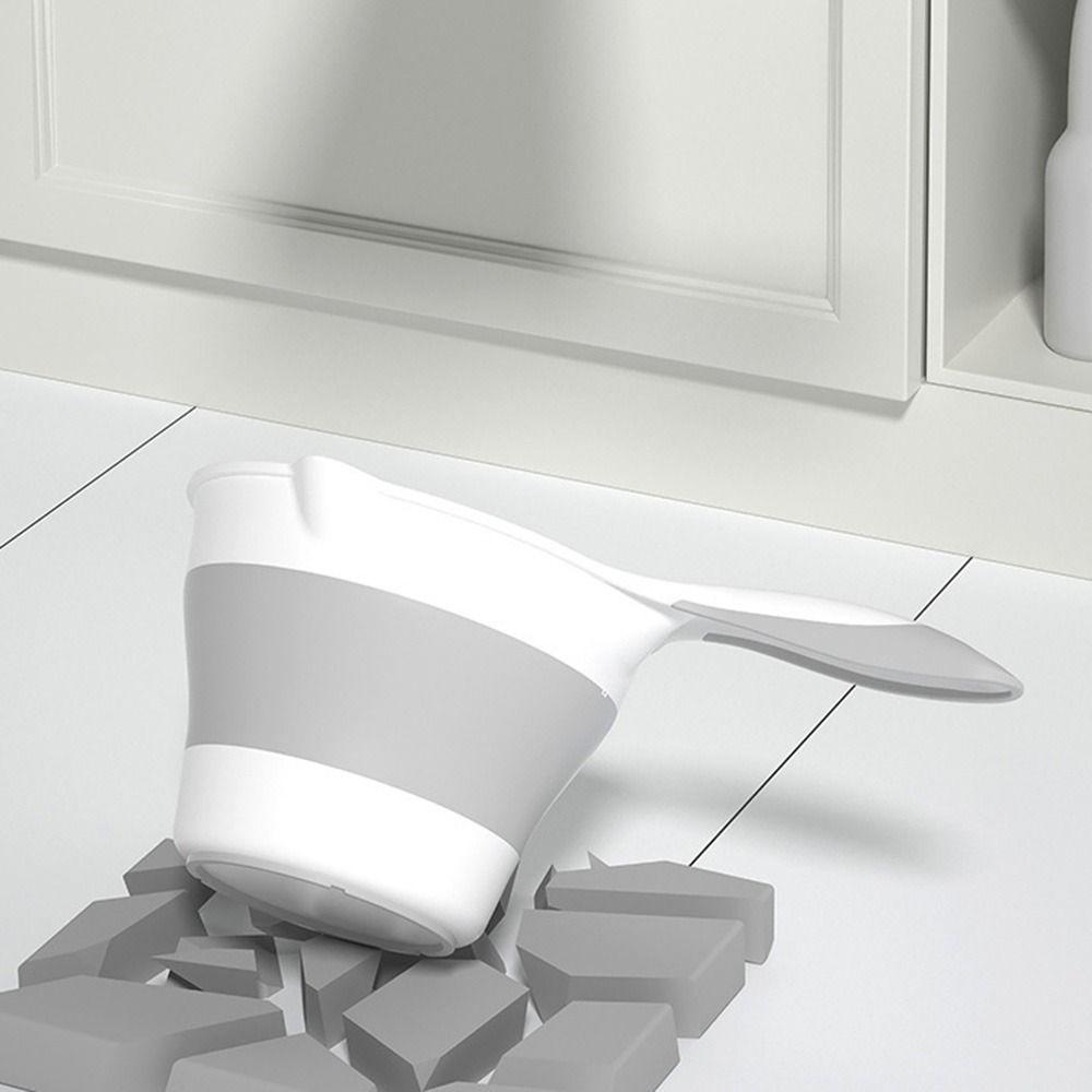 Long Handle Folding Water Scoop Suspensible Fruit Washing Scoop Convenient Water Dipper  Household