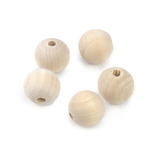 100Pcs 6/8/10/12/14mm Wooden Loose Beads for DIY Jewelry Earring Bracelet Craft