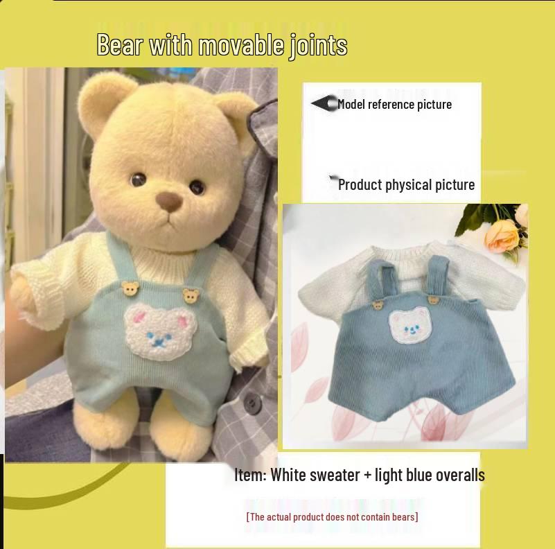 11-Joint Bear Plush Doll: Transformable Rag Doll Gift for Girls