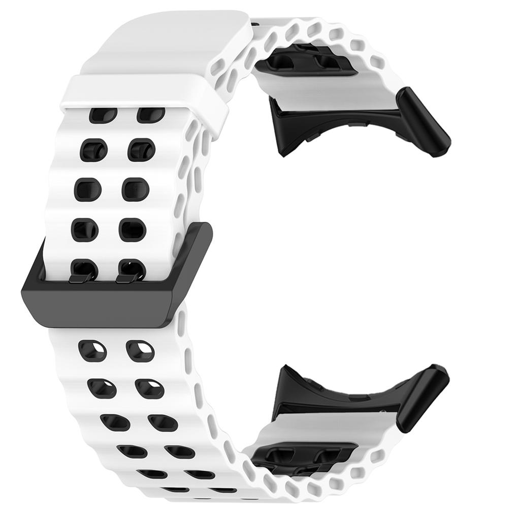 Banda Océano Marino Para Google Pixel Watch 4/3 45mm Correa de Silicona Bicolor para Pixel Watch 3/4 45mm Pulsera Deportiva Transpirable