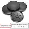 Wheel Center Caps 68mm 61.5mm 4 Pieces Black Wheel Cover Center Cover