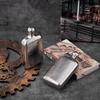 Thickened High-End Pure Titanium Square Travel Decanter, Portable Pocket Whiskey/Wine Decanter, Pure Titanium Gift Wine Bottle