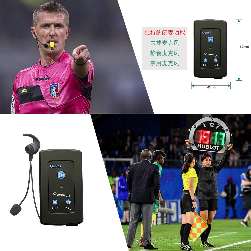 1200M GOREF Football Referee Intercom Headset Full Duplex Bluetooth 5.1 Motorcycle Interphone Wireless Communicator Same As FBIM