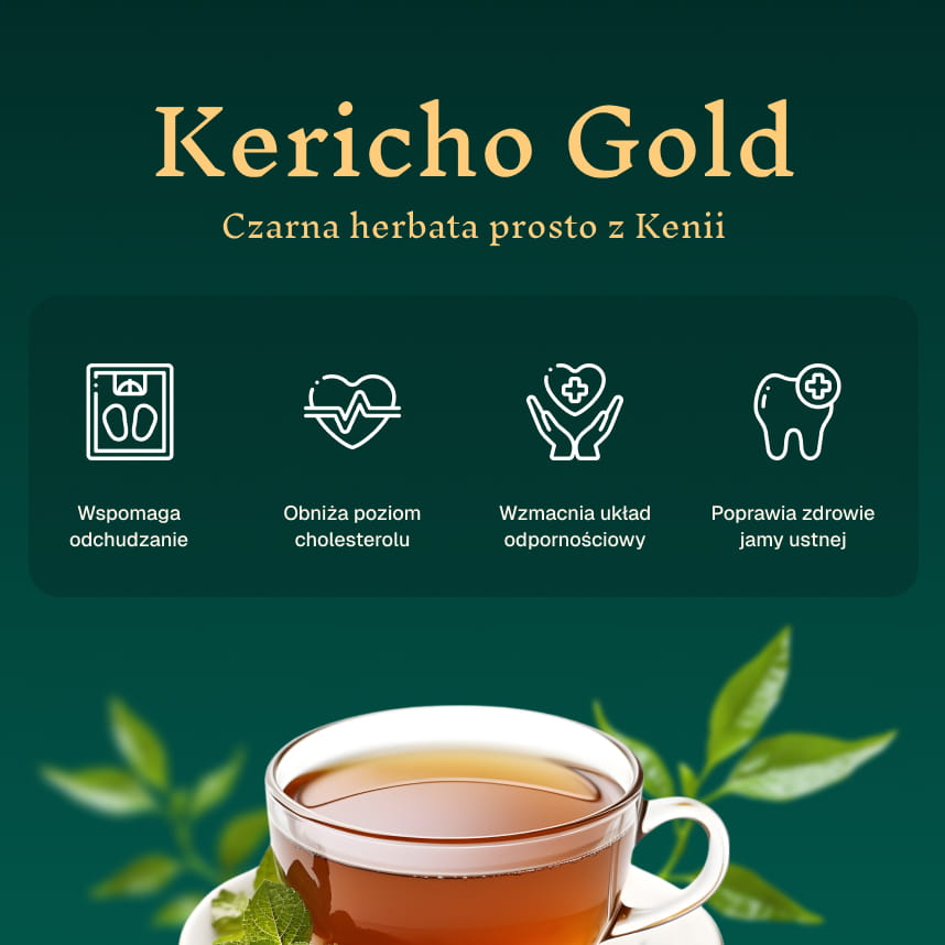 Kericho Gold Black Tea 100 Pcs Round Tea Bags