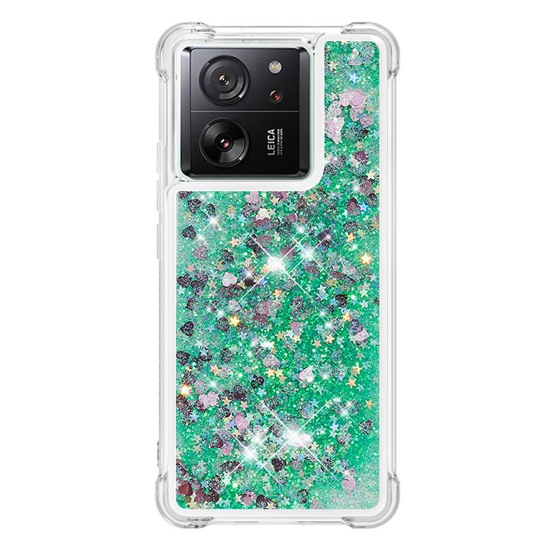 13T Pro Hülle auf Für Funda Xiaomi 13T Pro Hülle Glitzer Treibsand Dynamische Flüssigkeitshülle Für Xiomi 13T Xiaomi13T Pro Handyhülle Etui