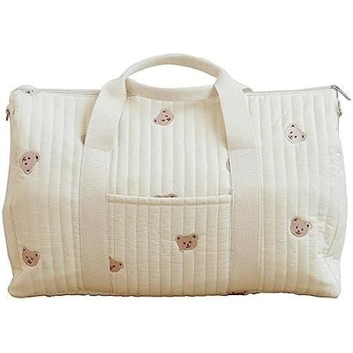 Sac De Maternité DLUXCA - Couche Maternelle - Sac À Couches En Tissu De Coton - 48 Cm X 28 Cm X 24 Cm