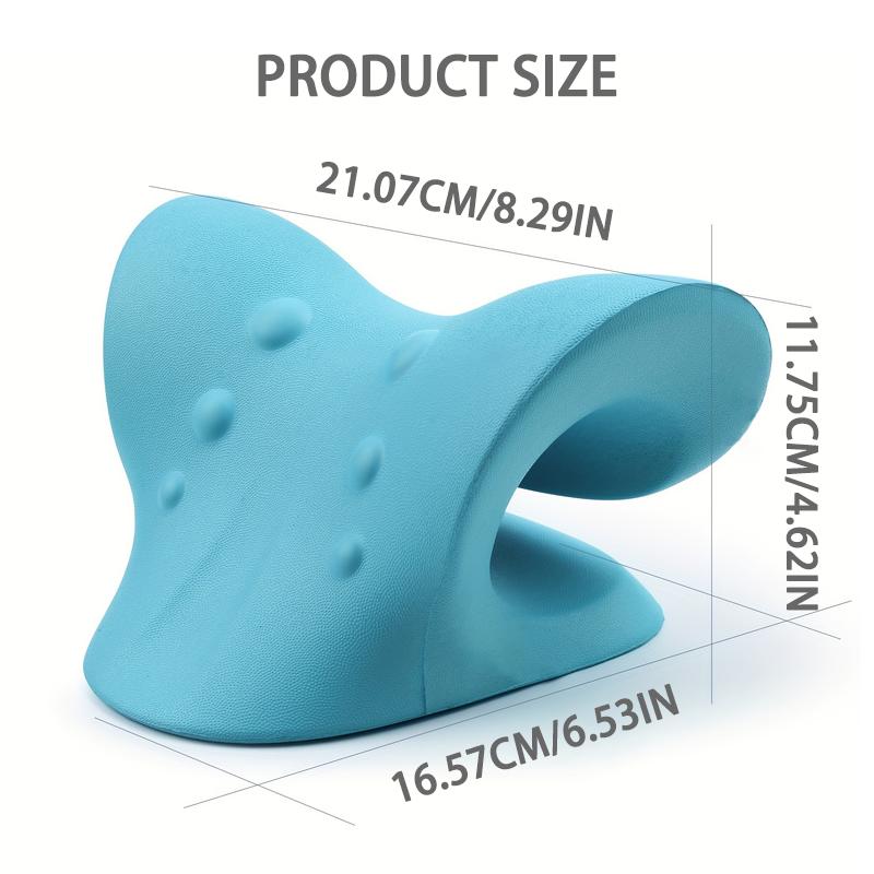 Neck Shoulder Stretcher Relaxer Cervical Chiropractic Traction Device Massage Pillow For Pain Relief Cervical Spine Alignment