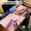 Large Mouse PadSabrina Carpenter Custom Name Text Personalized Desk Mat Non Slip Gaming Pad
