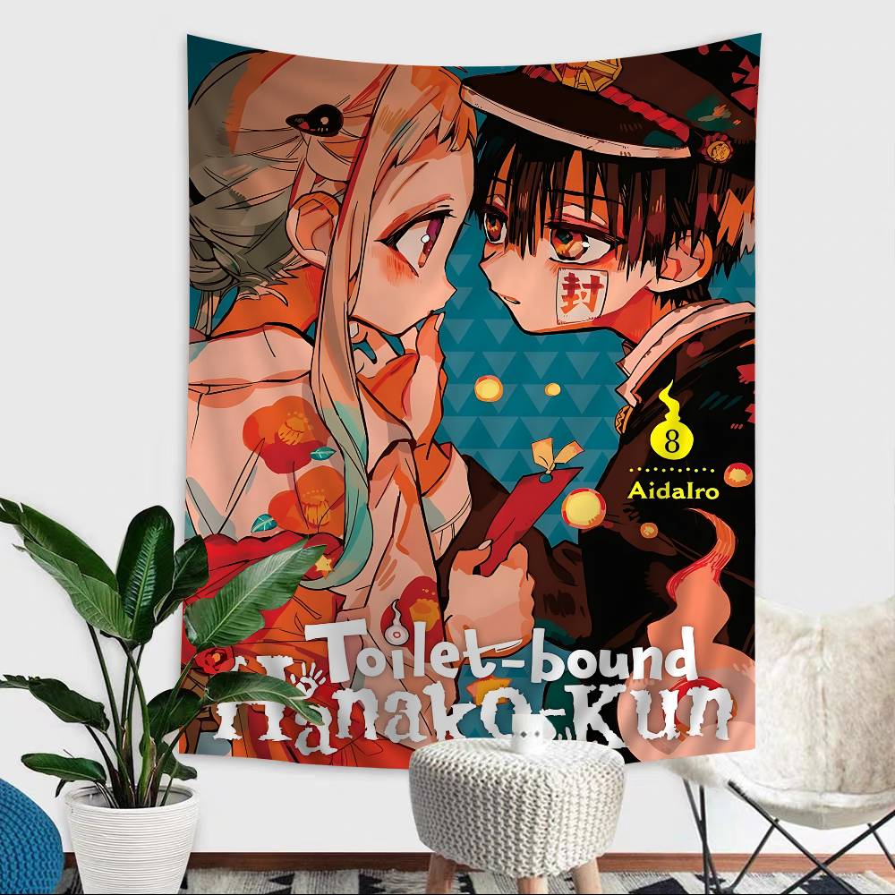Anime Toiletbound Hanakokun Anime Tapestry Indian Buddha Wall Decoration Witchcraft Bohemian Hippie Wall Hanging Sheets