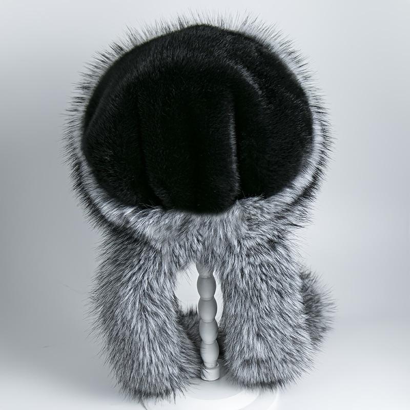 Ny imitasjon revehår dame Lei Feng-lue vinter damepels dame Lei Feng-lue dame vinter fortykket varm fiskerlue vindtett og kuldebestandig