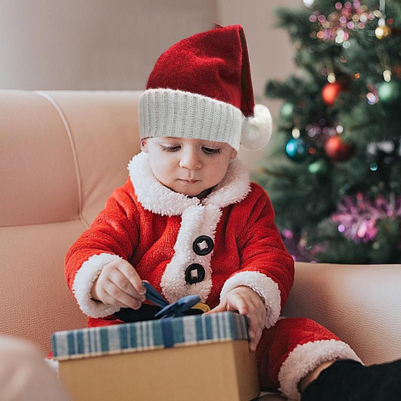 Weihnachtsmannmützen für Kinder, Winterliche Weihnachtsmütze, Saisonale dekorative Thermomützen, Weihnachtsmannmützen für festliche Anlässe