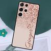 PERSONALISED Glitter name initials Case For Samsung Galaxy S24 Ultra S23 S22 S21 Plus Note 10 Note 20 S9 S10 S20 S21 FE Cover