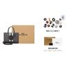 Coach Dempsey Old Floral Fabric With Leather Tote Bag, Shopping Bag, Handbag Large Women's Black C8448-SVRT6