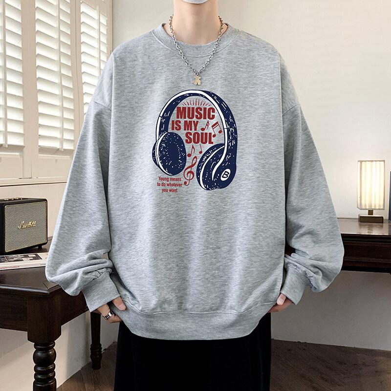 

Весенний свитер больших размеров мужской свободный с круглым вырезом в гонконгском стиле для полных мужчин, универсальная повседневная одежда 8XL