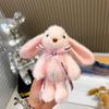 Cute Long-eared Rabbit Plush Keychain Pendant Set