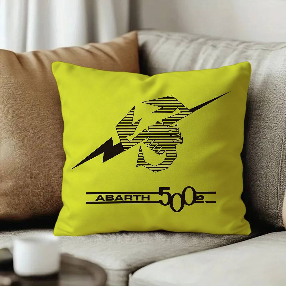 A-Abarth Sport Car Logo Cushion Cover Car Throw Pillow Case For Sofa Car Christmas Gift 40x40cm 45x45cm