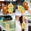 Capybara Cartoon Plush Toys Keychain Silicone Face Children Playroom Doll Decor