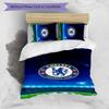 3pcs Chelsea FC logo pattern bedding set duvet cover set includes duvet cover &pillowcases,perfect all season bedroom decoration&gift