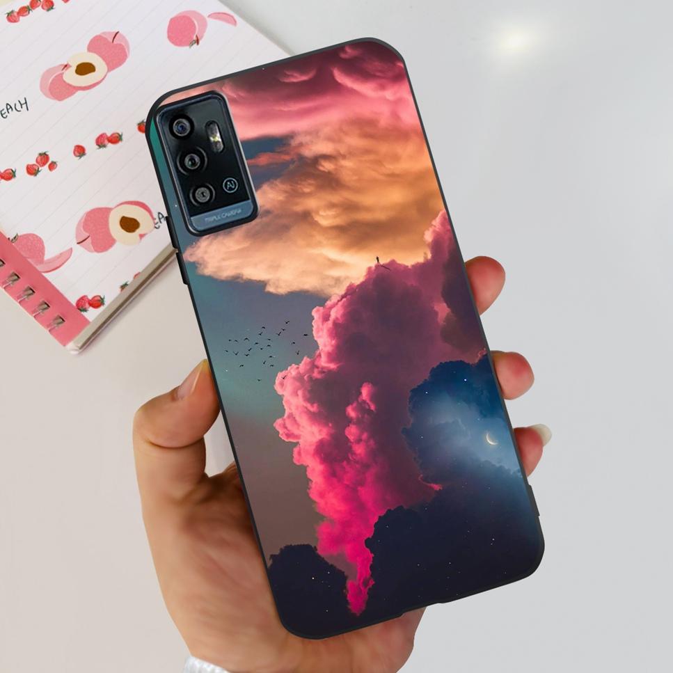 For ZTE Blade A71 6.52" Case Cartoon Dinosaur Football TPU Soft Silicone Cover For ZTE Blade A71 2021 A7030 Phone Cases Fundas