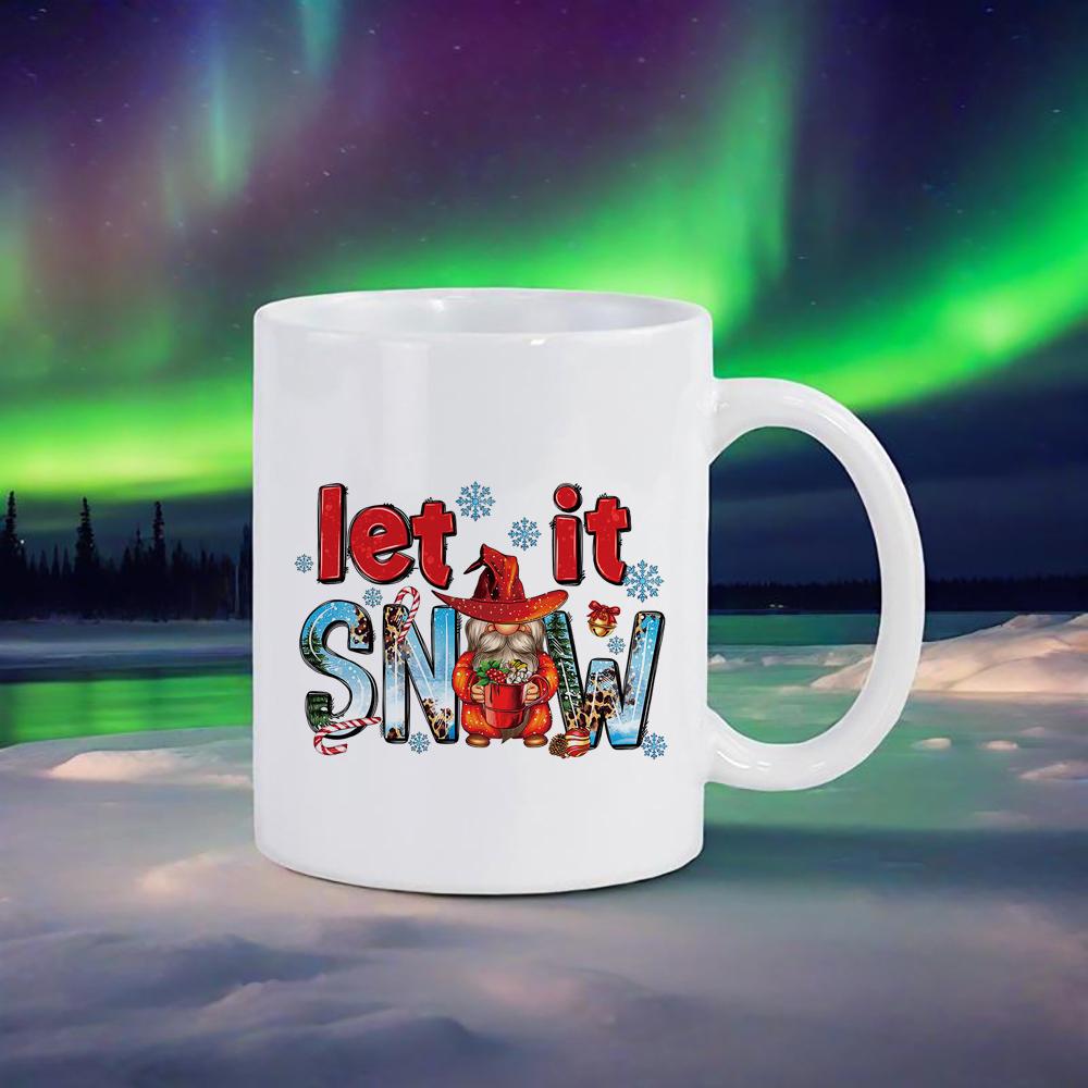 Christmas LOVE Pattern Mug Snowflake Coffee Mugs Cute Snowman Water Cup Tea Cups Beer Breakfast Cup Funny Drinkware Ceramic Bar