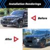 For BMW X5 G05 2019 2020 2021 2022 2023 30i 40i 35i 30d M50 M Sport Max Style Front Bumper Splitter Lip Car BodyKit Accessories