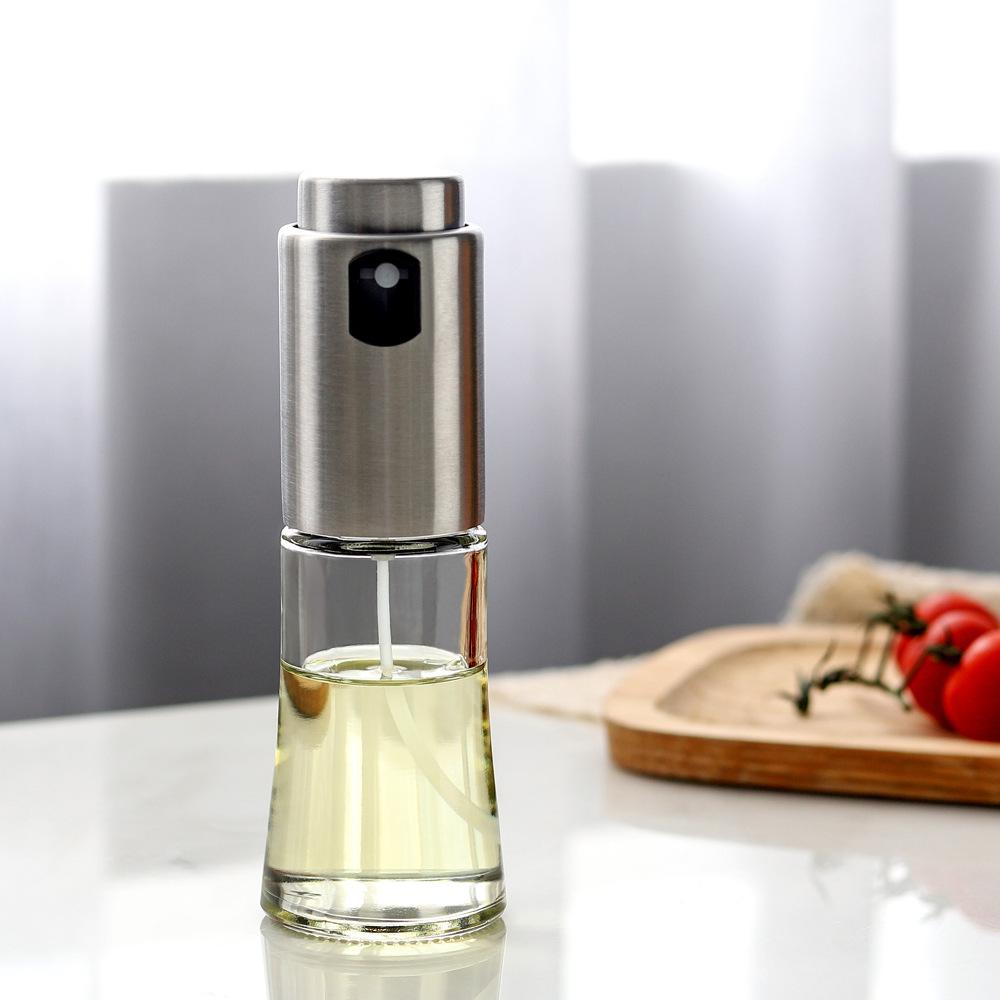 70ml Stainless Steel Oil Spray Olive Oil Spray Bottle Kitchen Cooking Dispenser Camping Baking Vinegar Soy Sauce Spray Container