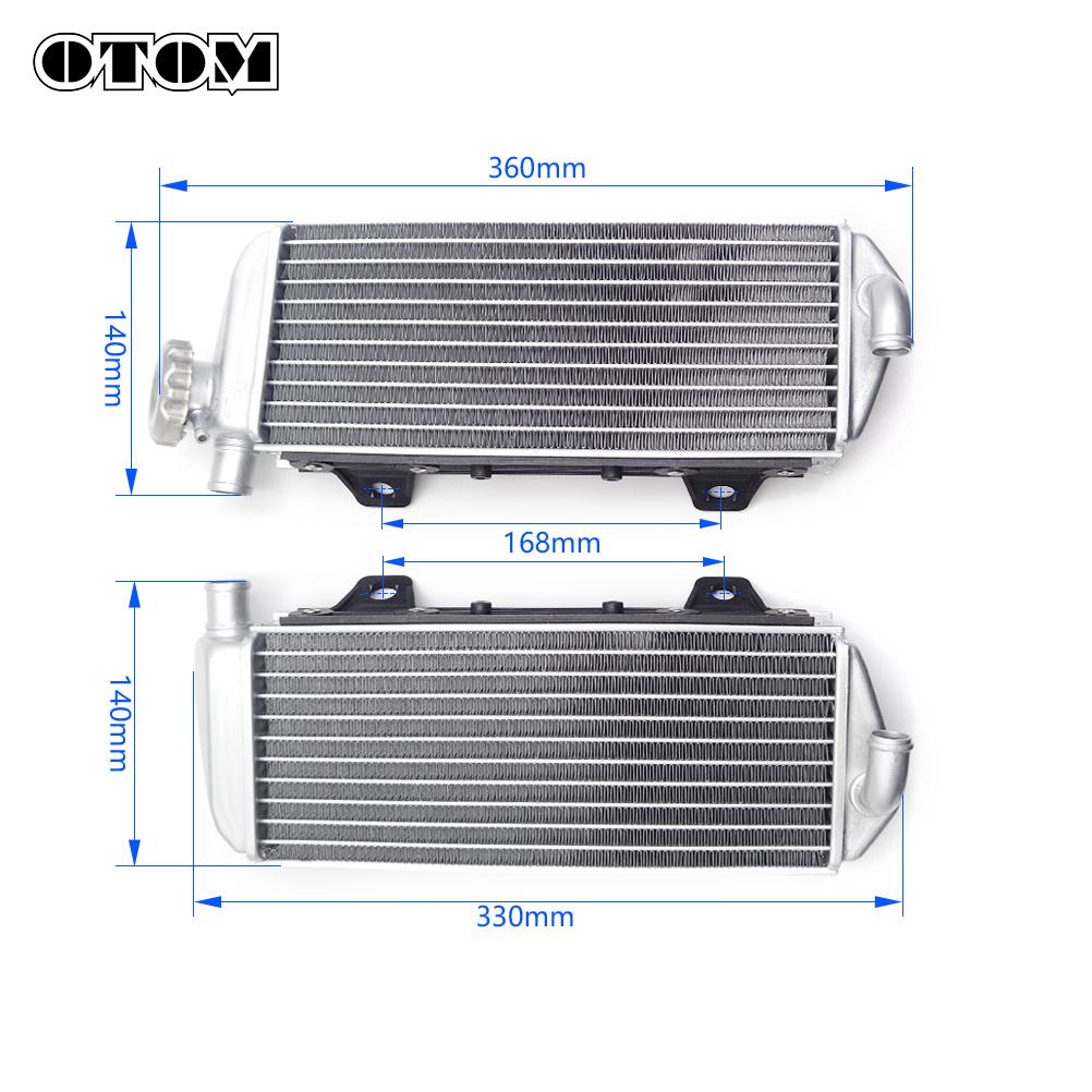 OTOM 2023 Motorcycle Radiator Left Right Engine Cooler Cooling For KTM SXF XCFW SMR HUSQVARNA FC FE GASGAS ECF MCF 4-stroke Bike
