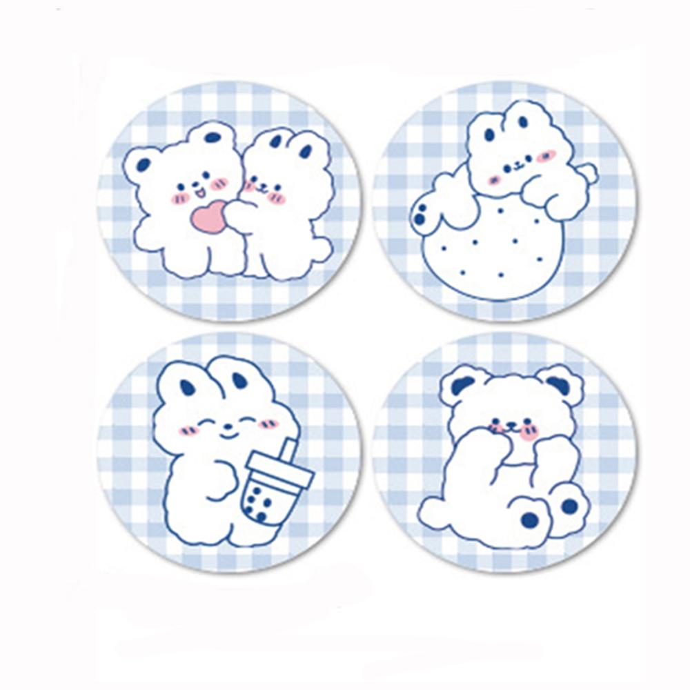 100-500Pcs Cute Bear Thank You Sticker 1Inch Envelope Sealing Labels Sticker For Children Gift Packaging Decorative Stickers Tag