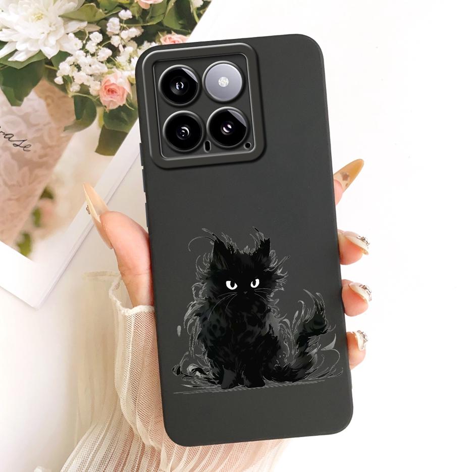 

For Xiaomi Mi 14 Pro Case Cool Owl Dragon Painted Cover Soft Silicone Matte Phone Case For Xiaomi 14 Pro Mi14 5G Back Cover Bags Xiaomi Mi 14