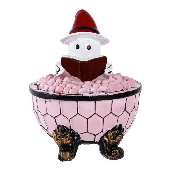 Ghost Bubble Bath Lamp USB Powered Cute Ghost Night Light Halloween Ghost Nightlight Bedroom Christmas Party Decor