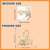 1pc Cartoon Animal Giraffe Reading Books Wall Decal Butterfly Flower Art Wall Sticker Bedroom Living Room Background Wall Decor