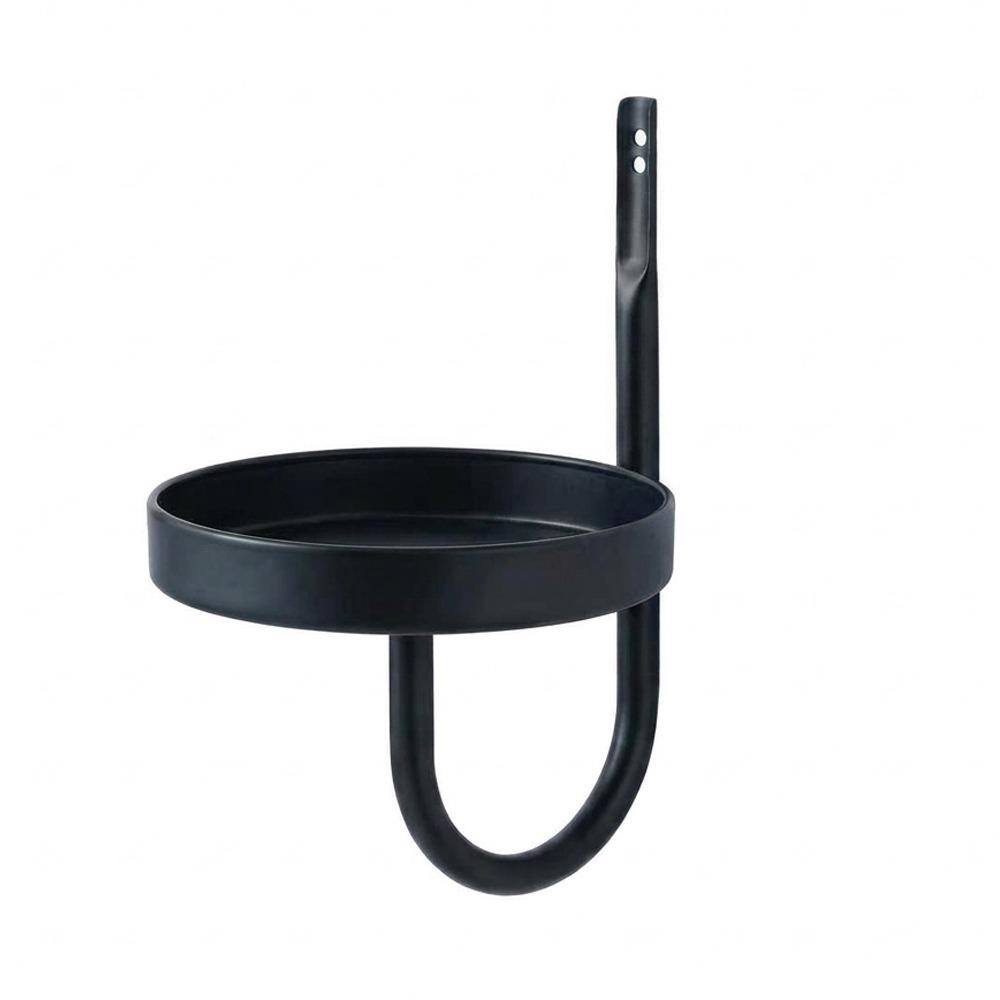 Vintage Style Wall Mounted Bird Feeder Rust-Proof Metal Bird Bath Bird Feeding Station Garden чёрный