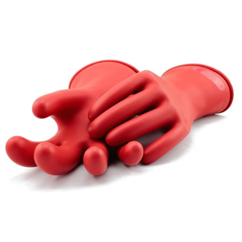 Insulation Work Glove 5KV High Voltage Safety Electric Mittens IEC60903 Class 0 Soft Latex Rubber Insulating Gloves