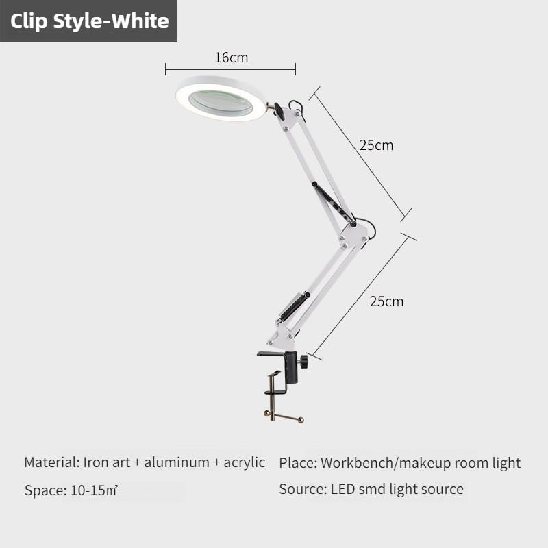 HD30X Desktop Nail Art Embroidery Fill Light Electronic Welding Repairing Desk Lamp Special Magnifying Glass Work Light