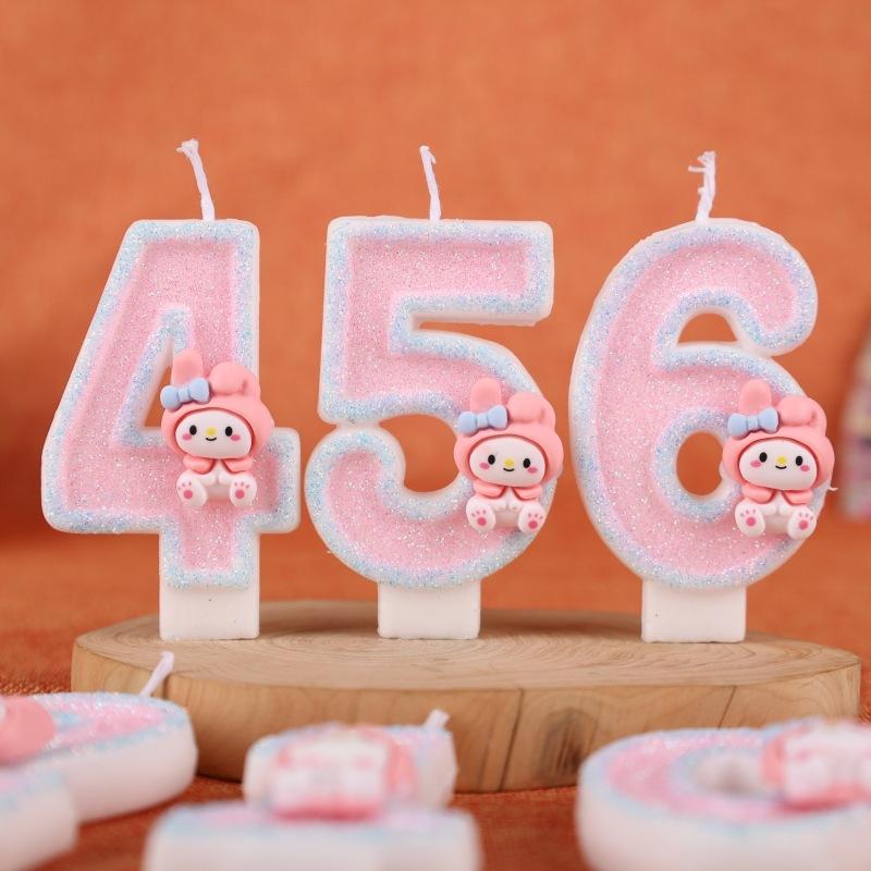 Cartoon Numbers Birthday Candles Cake Decoration Creative Handmade Candles Party Holiday