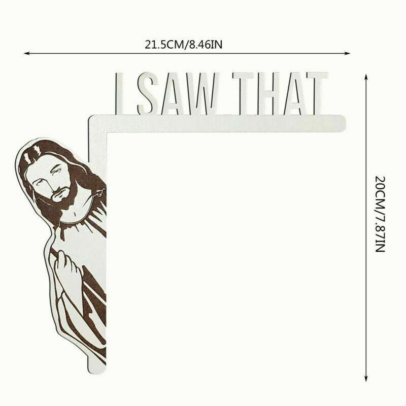 Door Frame Decor I Saw That Jesus Sign Door Corner Decoration Christian Home DIY