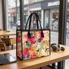 Watercolor Leopard Print Tote Bag Large Capacity Casual Carryall for Daily Shopping Travel Commute