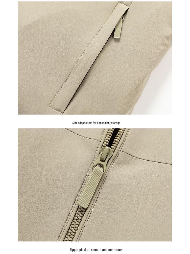 2025 Winter Herren Luxus Daunenweste Ärmellos Stehkragen