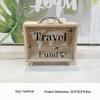 Nordic Transparent Wooden Piggy Bank and Travel Fund Box – Desktop Savings and Decorative Storage