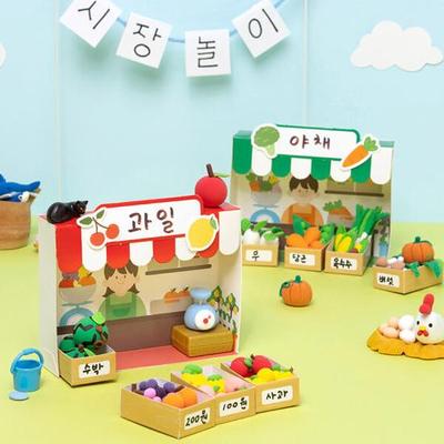 Art Box/Claypia 183 Folk Painting Shop Market Play Clay