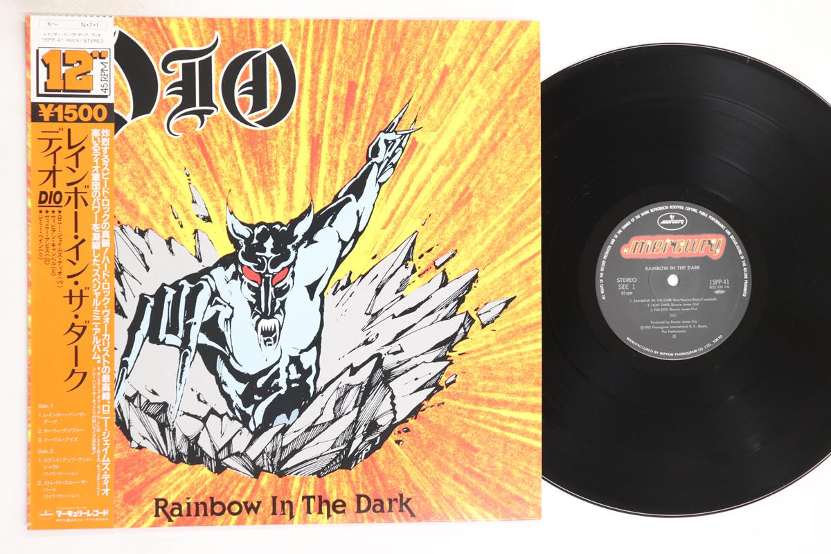 

12inch Record DIO - Rainbow In The Dark 15PP41 MERCURY 1983 Japan Obi Metal Used
