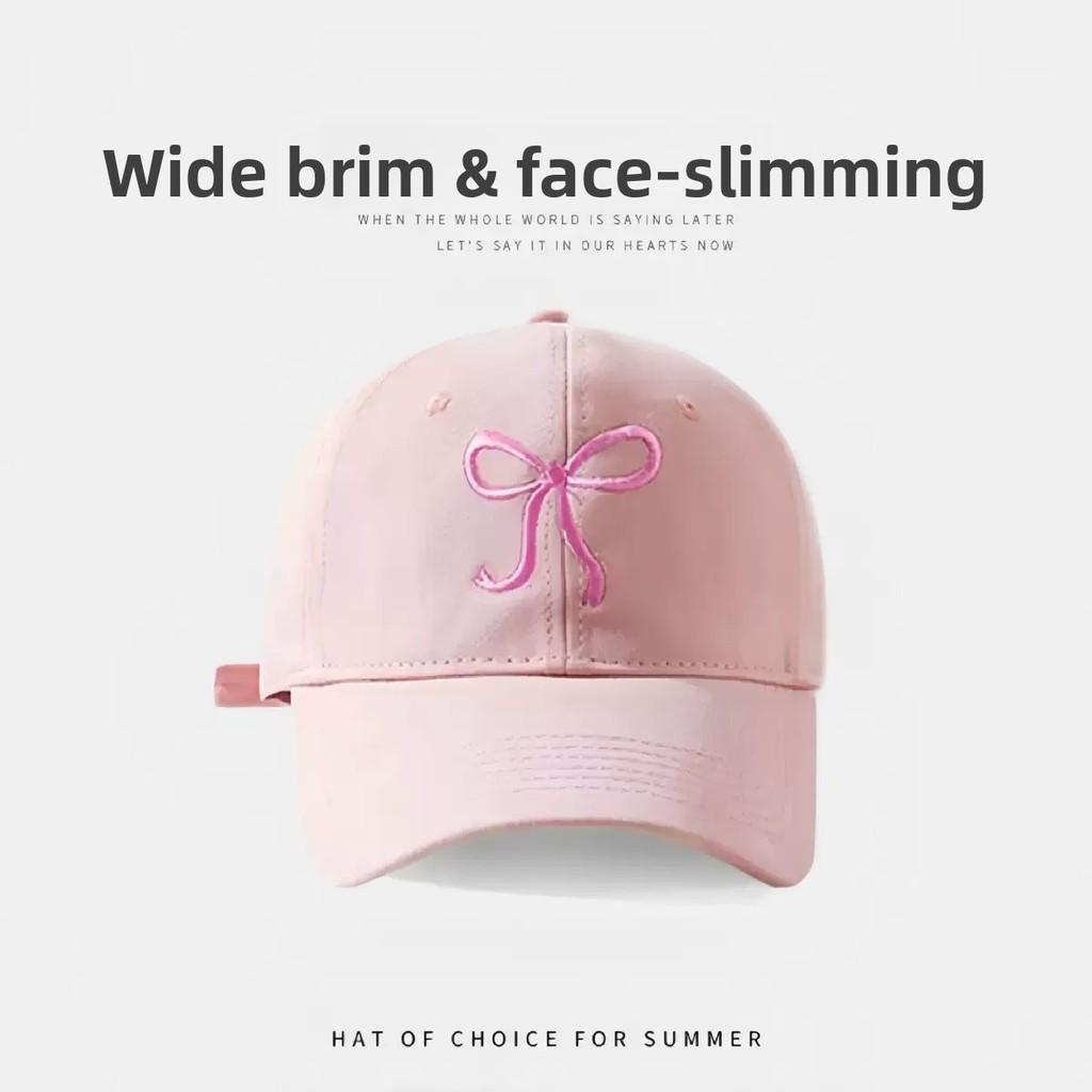 Embroidered Bear Baseball Cap With Wide Brim Adjustable Sun Protection For Casual Men Women