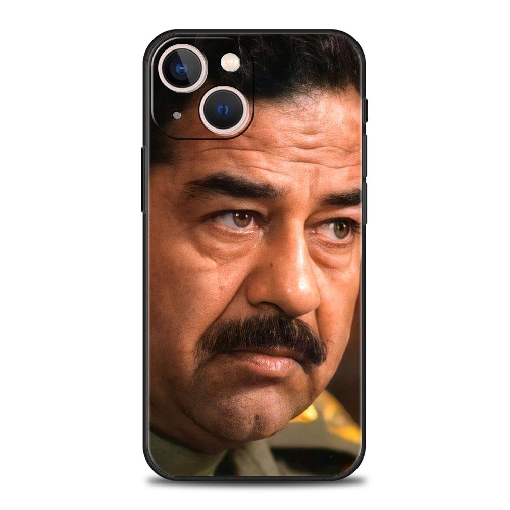 Arabic Iraq Saddam Hussein Phone Case For iPhone 17 16 15 Pro Max 11 12 13 14 7 8 Plus SE 2020 X XR XS Cover Soft Black