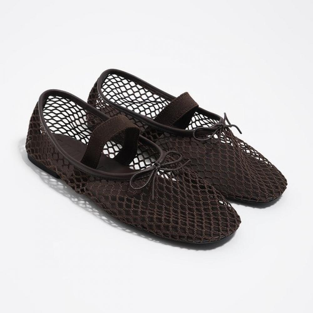 

Bimba Y Lola Mesh Ballerina Shoes Brown B265ais019dw4