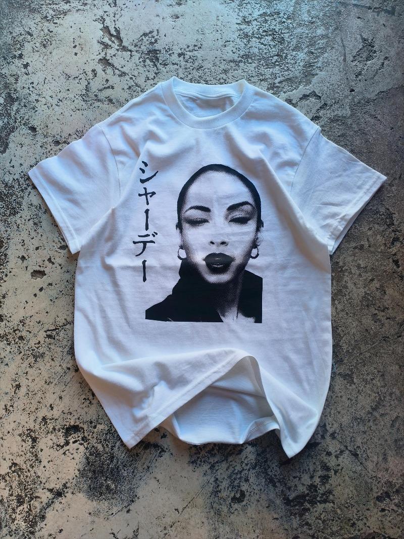 Sade Oversized Drop Shoulder Heavyweight TShirt Summer Unisexs And Unisexs Loose And Breathable TShirt Top S